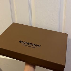 Burberry Paper Box with Ribbon and wrap paper